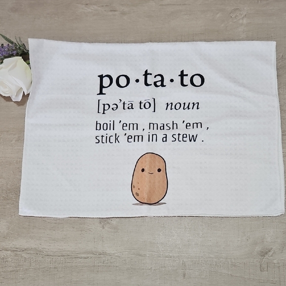 Cute Potato Kitchen Towel - Picture 1 of 3